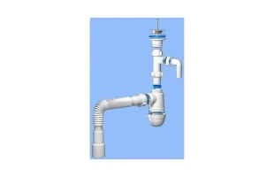 Sifon ANI 1 1/4' x  40 cu tub flexibil d40х40/50. Aniplast  'C1315' image